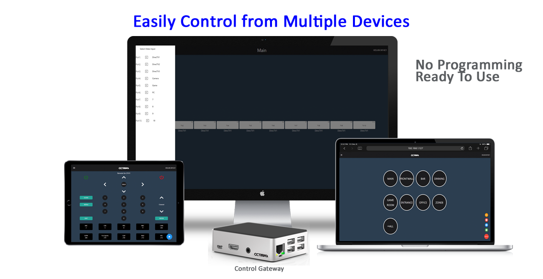 HDLAN Video Over IP Controller | Easily Control HDLAN Video Over IP from Multiple Devices