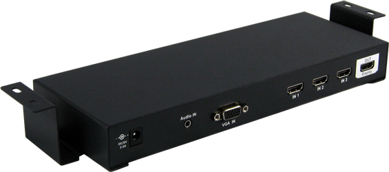Presentation Switch with HDMI Input and VGA to HDMI Conversion/Scaling with Table Mount