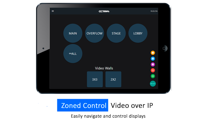 Web Application configure, manage and control multi-zone video system.