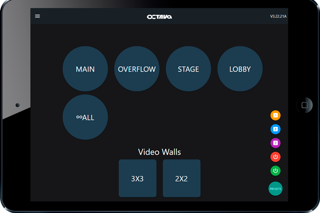 Web Application configure, manage and control multi-zone video system