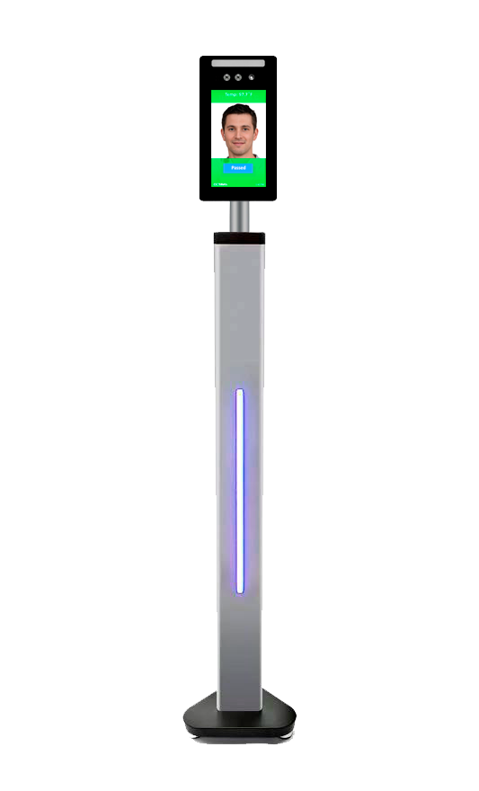 Automated temperature screening kiosk